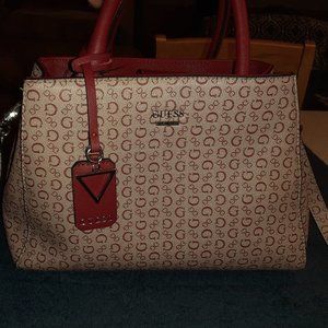 Red Guess handbag/satchel